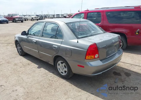 2005 Hyundai Accent Gls z USA, uszkodzony, nr VIN KMHCG45C85U604815